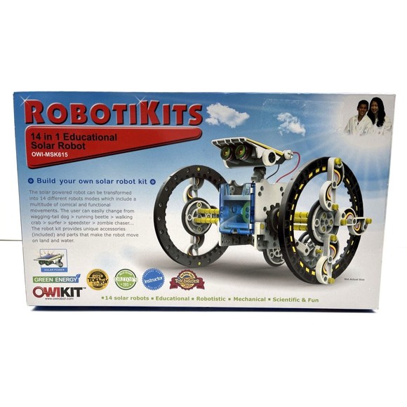 Owikit Robotikits New 14 In 1 Educational Solar Robot Kit MSK615 Mechanical Toy - Picture 1 of 7